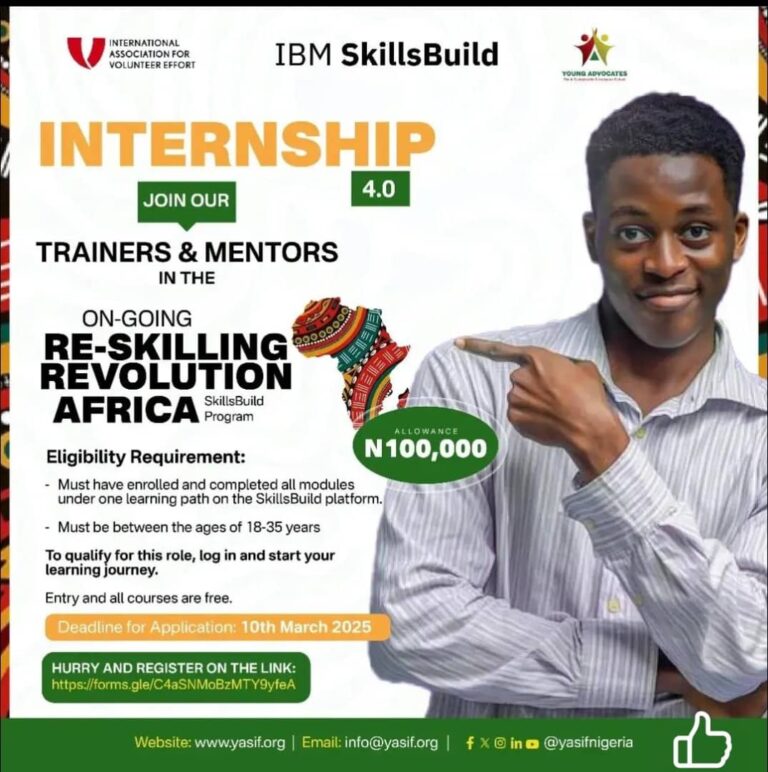 Call For Applications: IBM SkillsBuild Internship 4.0