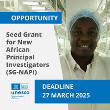 2025 Seed Grant for New African Principal Investigators