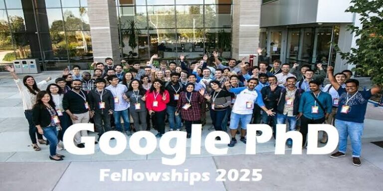 Google PhD Fellowships 2025 