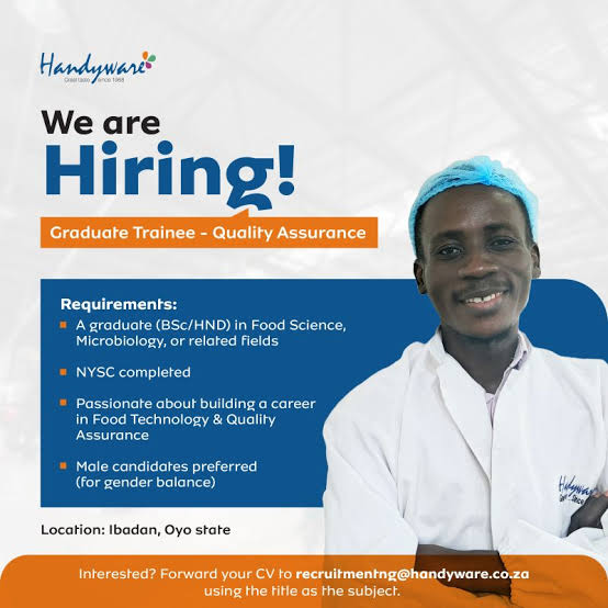 Handyware Industries Graduate Trainee Program 2025