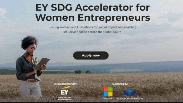 EY SDG Accelerator Program 2025 for women-led AI ventures