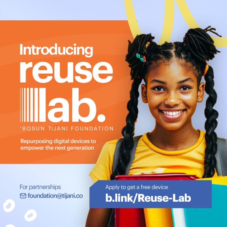 Apply HM Bosun Tijani Foundation Distributing Reuse Digital Device