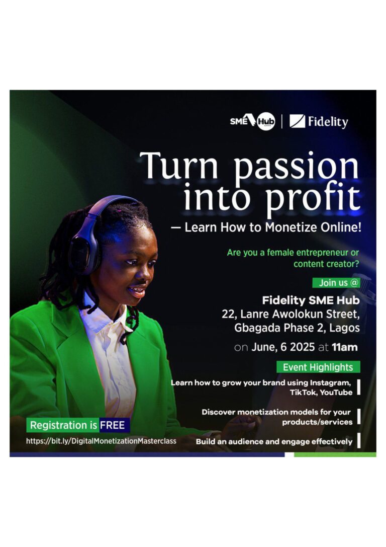 Fidelity SME Hub Free Masterclass for Female Content Creators