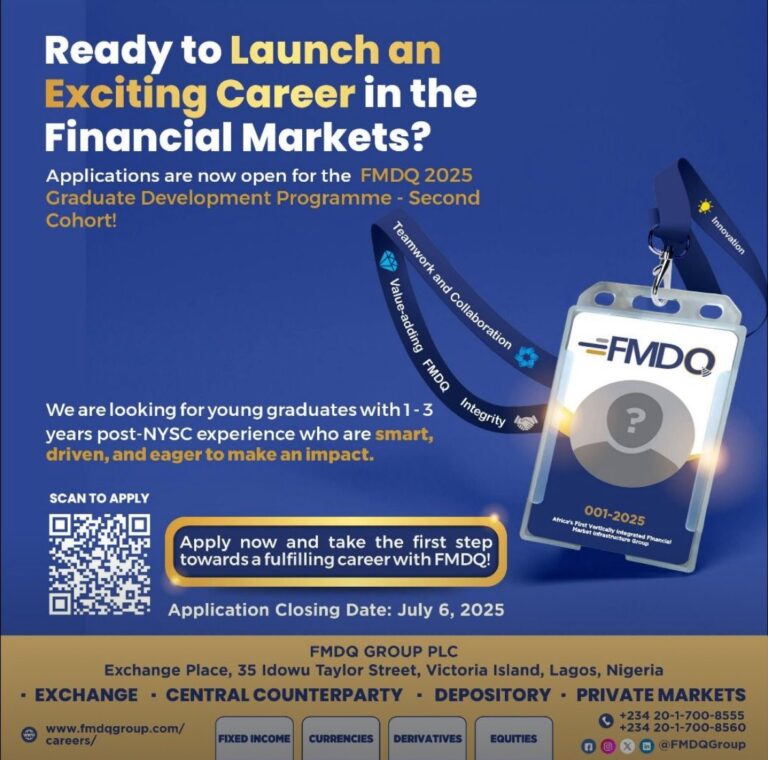 FMDQ Graduate Development Programme 2025 – Second Cohort!