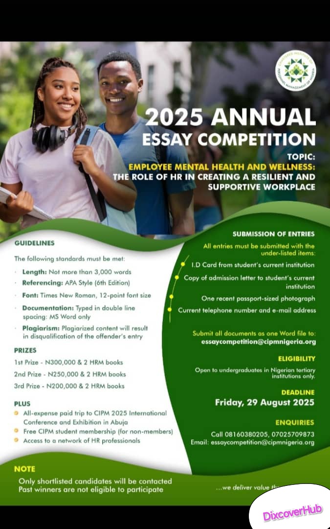 CIPM Annual Essay Competition 2025
